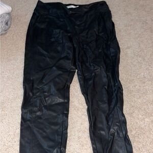 Mudd Sleek Black Leather-Style Pants